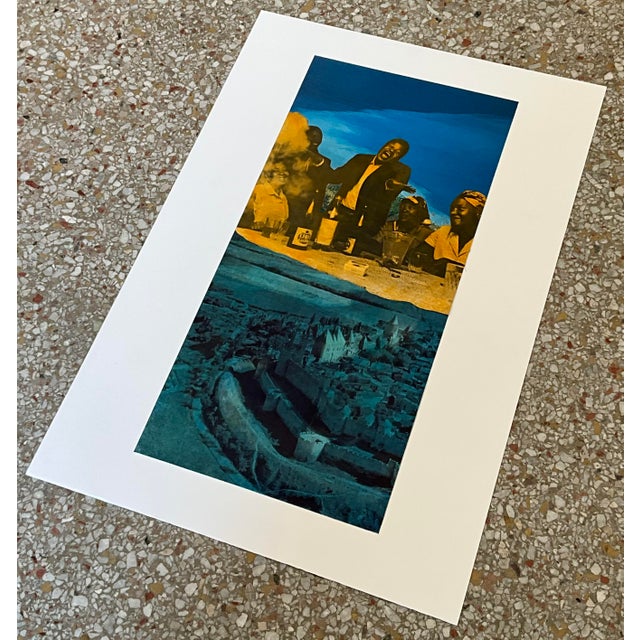 Late 20th Century Vintage Boho Original Surrealist Collage For Sale - Image 4 of 5