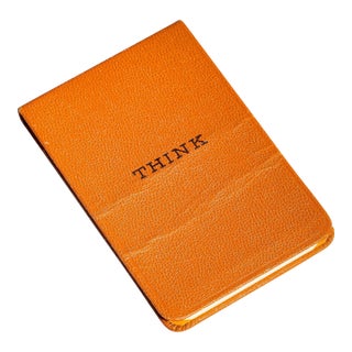 Vintage Ibm Think Book Pocket Notebook c.1970s Original Corporate Memo Pad Office Desk Decor For Sale