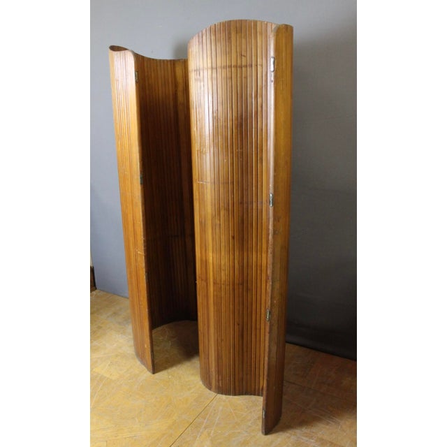 Wooden Slatted Screen from Baumann, 1950s For Sale - Image 6 of 13