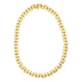 1990s Tiffany & Co. Signature X Link Necklace 18k Yellow Gold For Sale
