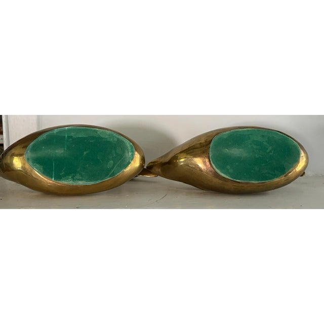 Mid Century Sold Brass Ducks For Sale - Image 10 of 10