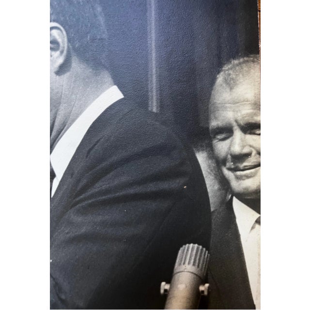 1960s John F Kennedy with Alan Shepard & John Glenn Black & White Photo For Sale - Image 10 of 12