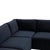 2020s Willow Navy Modular 5-Piece Performance Velvet L Sectional For Sale - Image 5 of 7
