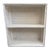 Vintage White Wicker Rattan Style Wall Shelf With Braided Trim For Sale