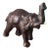 Vintage Mid Century Leather Wrapped Elephant Figure For Sale