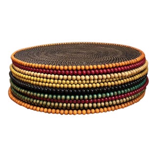 Vintage Woven Rattan Place Mats - Set of 10 For Sale