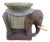 Vintage Whicker Elephant Stool For Sale
