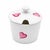 Ceramic Mid 20th Century D. Porthault Paris Les Coeurs Pink Hearts Limoges Porcelain Honey Pot With Lid For Sale - Image 7 of 10