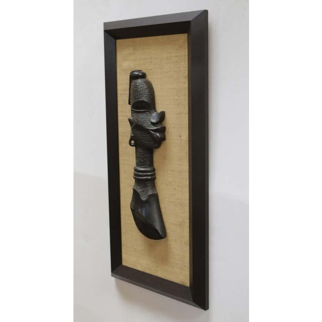 Tribal Central African Bust Wall Sculptures 'Male and Female' For Sale - Image 3 of 8