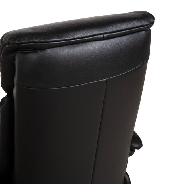 Black Mondo Multimaxx Relaks Leather Armchair Black Electric Function For Sale - Image 8 of 18