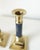 Metal Vintage Gilded Brass Candlesticks, 1970s, Set of 2 For Sale - Image 7 of 13