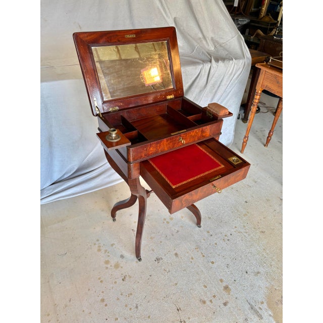 19th Century French Walnut Writing Work Table For Sale - Image 6 of 13