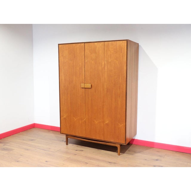 Mid Century Modern Vintage Teak Armoire Wardrobe by G Plan Kofod Larsen For Sale - Image 10 of 13