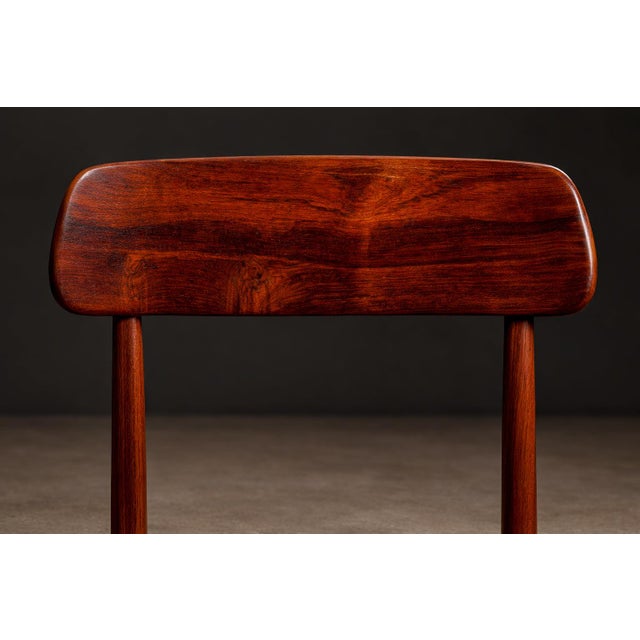 Brown Pair of “Lucio Costa” Chairs in Rosewood & Caning, Sergio Rodrigues, 1956 For Sale - Image 8 of 11