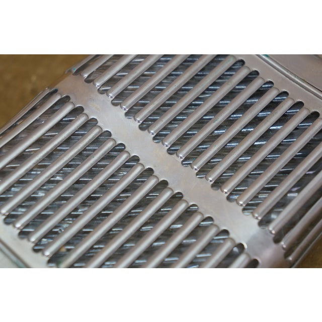 Antique Art Deco Glass & Chrome Plated Caged Hip Pocket Flask Luxury Barware For Sale - Image 16 of 16