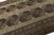 Antique Turkaman Wool Rug With Geometric Gull Medallions in Muted Taupe & Espresso For Sale - Image 4 of 9