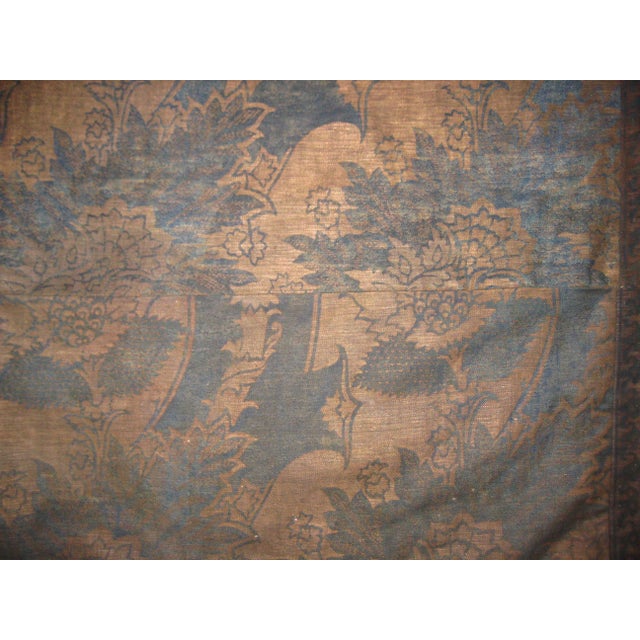 Antique Fortuny Pair of Curtains and a Valence Pair Number Two For Sale - Image 15 of 17
