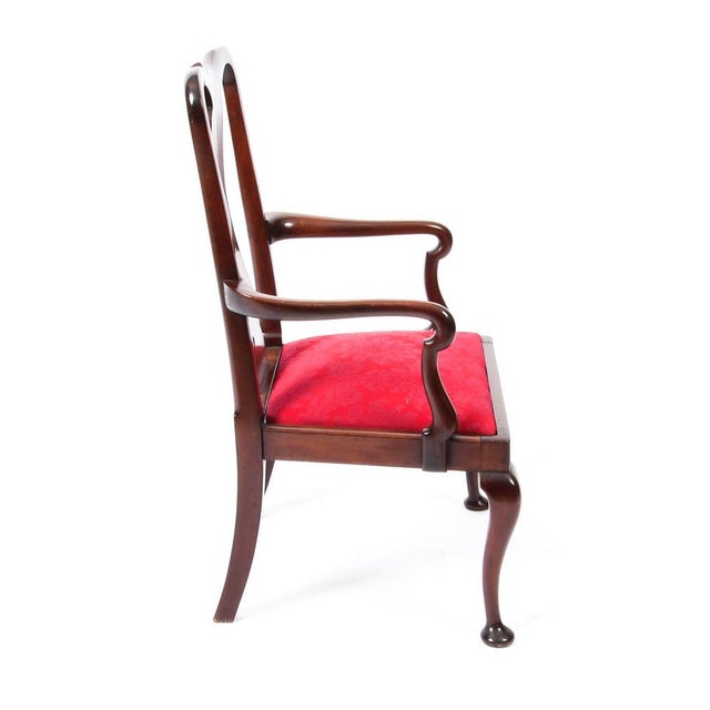 20th Century Queen Anne Revival Mahogany Child's Chair For Sale - Image 9 of 12