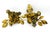 Vintage Pair Gold-Tone Metal Rose Candle Holders — Hollywood Regency / Maison Jansen Style For Sale - Image 11 of 12