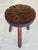 Beautiful, hand-crafted, French farmhouse milking stool on tripod legs, from the late 50's - early 60's. Made of solid...