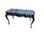 Drexel Heritage Vintage Drexel Heritage Et Cetera Louis XV French Provincial Black Lacquer Writing Desk With Tooled Leather Top | Bureau Plat Executive Desk For Sale - Image 4 of 17