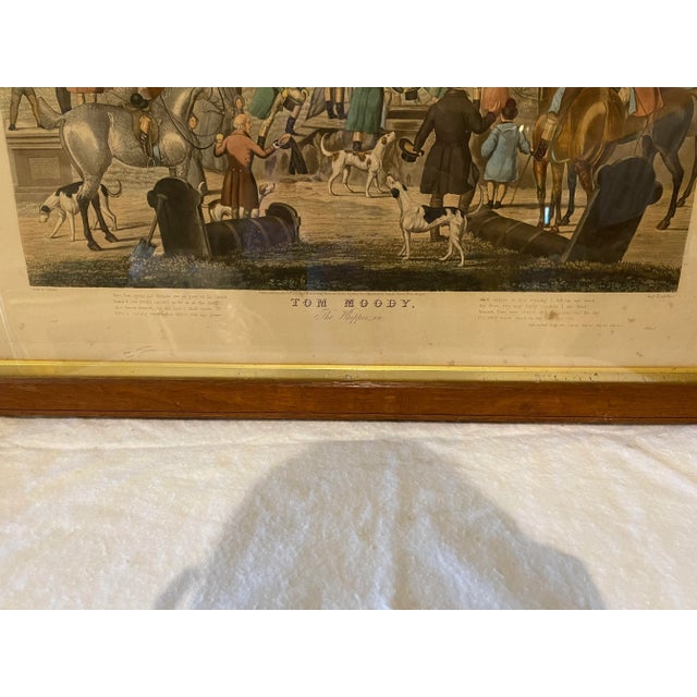 A pair of Hand colored aquatint engravings circa. 1854 depicting scenes from Tom Moody, Proof engraving by George Hunt...