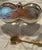 Mid 20th Century Vintage Silver & Frosted Glass Salt & Pepper Cellar Set With Gold Crown Finials & Spoons - 4 pcs For Sale - Image 5 of 8
