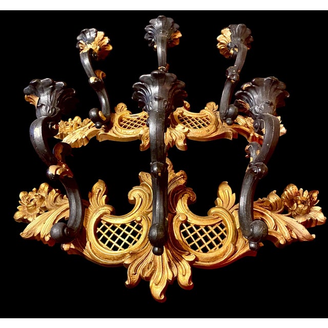 1960s A Pair of Vintage 1966 Syroco Hollywood Regency Three Arm Wall Sconces For Sale - Image 11 of 16