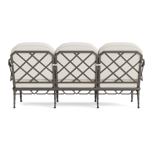 Brown Jordan Brown Jordan Calcutta Sofa, Mica frame with Fusion Natural fabric For Sale - Image 4 of 11