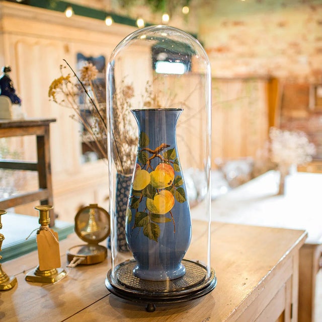 This is a tall antique taxidermy showcase. An English, glass and mahogany display dome, dating to the late Victorian...