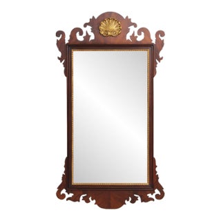 Henkel Harris Mahogany Chippendale Style Mirror For Sale