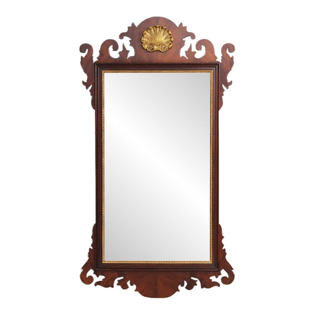 Henkel Harris Mahogany Chippendale Style Mirror For Sale