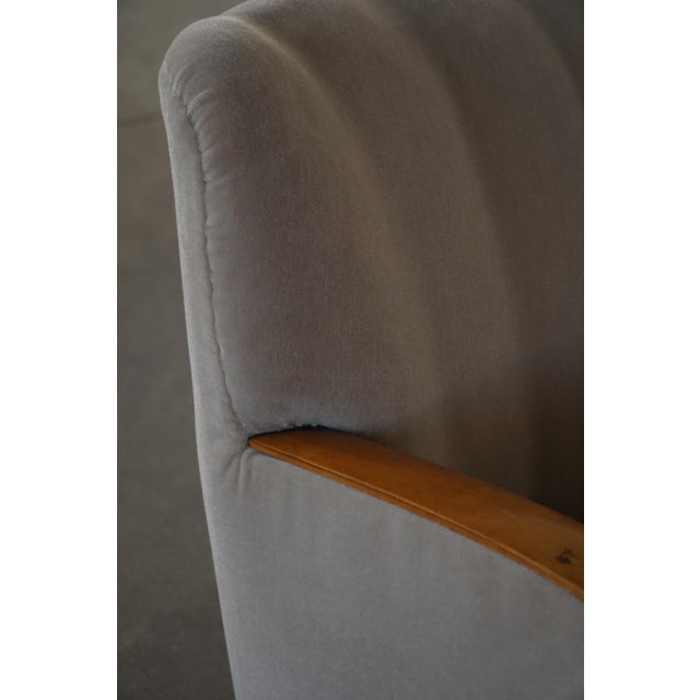 Danish Modern Art Deco Lounge Chairs in Mohair and Elm, 1940s, Set of 2 For Sale - Image 15 of 18