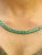 Square Shape Emerald With Diamonds Tennis Necklace in 18 Karat White Gold For Sale In New York - Image 6 of 8