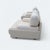 Late 20th Century Postmodern Italian Lounge Chairs in Textured Cream Fabric, Pair, Leather For Sale - Image 17 of 18