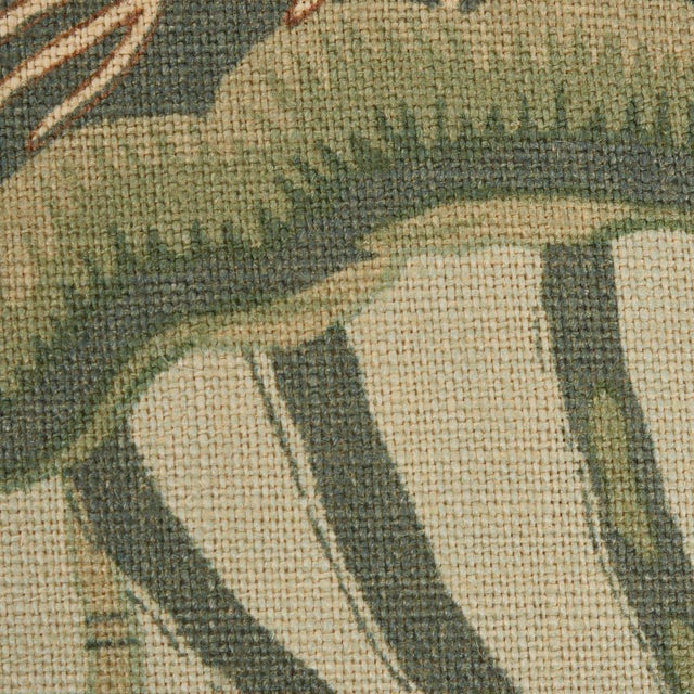 Not Yet Made - Made To Order Japanese Schumacher Lotus Garden Pillow in Aqua For Sale - Image 5 of 7