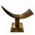 Vintage Natural Horn on Brass Base For Sale In Los Angeles - Image 6 of 8