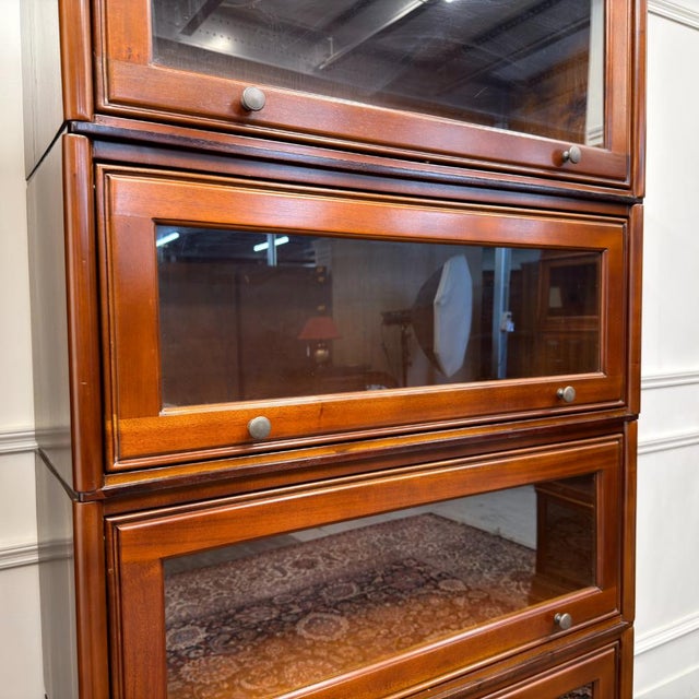Classic Art Deco Bookcase Set from Globe Wernicke, Set of 2 For Sale - Image 11 of 13
