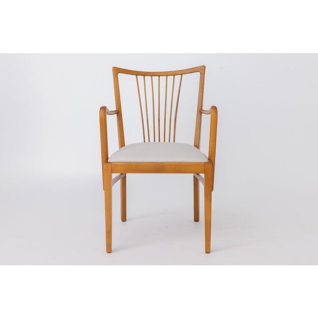 Vintage German Armchair in Beech Wood, 1950s For Sale - Image 11 of 11