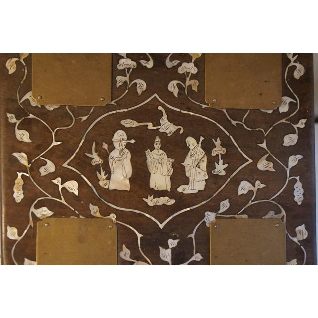 Chestnut Antique Chinese Ladies Accessory Box Qing Dynasty For Sale - Image 8 of 9