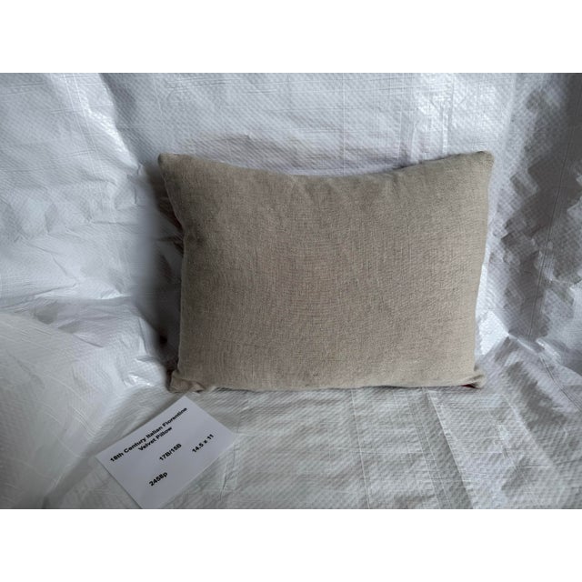 Textile 18th Century Italian Baroque Velvet Appliqué Pillow For Sale - Image 7 of 7