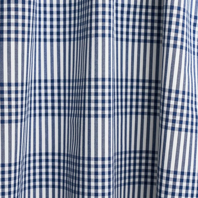 Schumacher Sample - Schumacher Bergen Plaid Fabric in Navy For Sale - Image 4 of 5