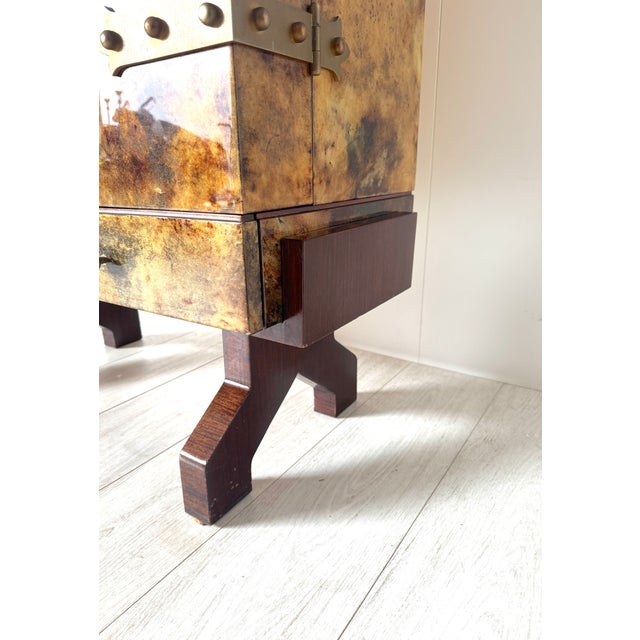 Parchment Bar Cabinet by Aldo Tura, 1950s For Sale - Image 9 of 13