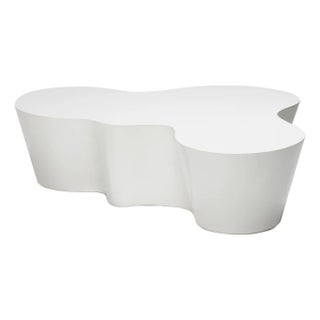 Lacquer Resin Coffee Table, White, 55" - Organica by Oggetti For Sale