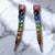 Metal Oscar De La Renta Hematite Plated Rainbow Swarovski Crystal Drop Earrings, Pair For Sale - Image 7 of 10