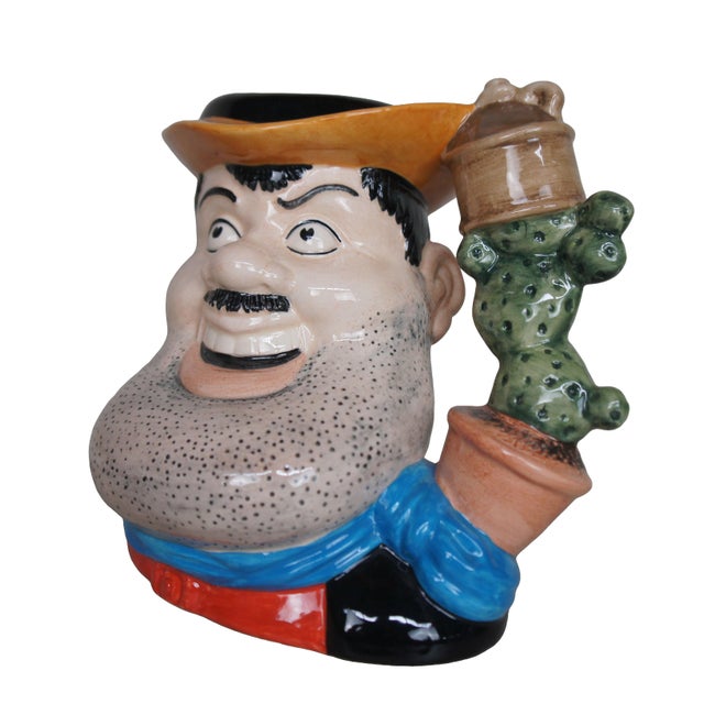 Realism 1990s English Royal Doulton Desperate Dan Beano Dandy Cactus Toby Character Jug For Sale - Image 3 of 14