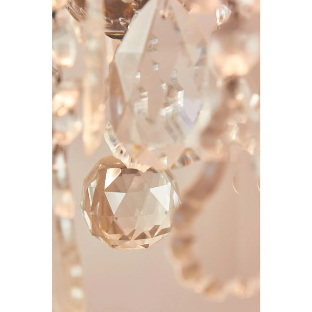 1950s Vintage Italian Crystal Chandelier, 1950s For Sale - Image 5 of 18