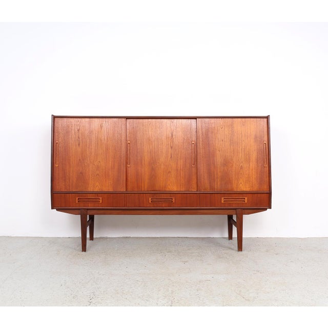 Danish Teak Highboard with Bar Section, 1960s For Sale - Image 16 of 16