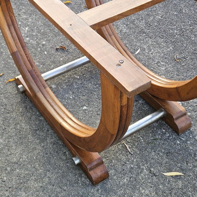 Antique Art Deco French Extendable Dining Table, 1920s For Sale - Image 10 of 18