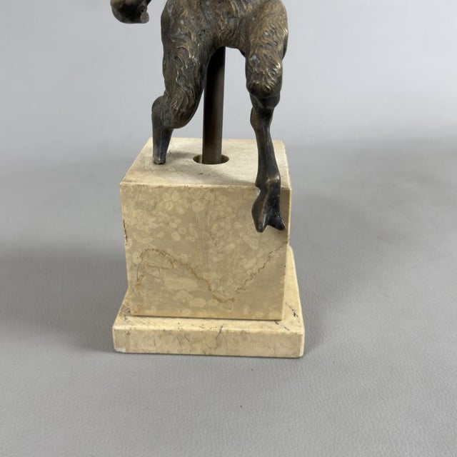 Bronze Sculpture of Satyr on Marble Base, 19th Century For Sale - Image 13 of 17